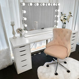 NEW! VC PLUSH ADJUSTABLE VANITY CHAIR - PINK