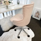 NEW! VC PLUSH ADJUSTABLE VANITY CHAIR - PINK