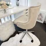 NEW! VC PLUSH ADJUSTABLE VANITY CHAIR - GREY