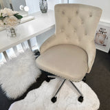 NEW! VC PLUSH ADJUSTABLE VANITY CHAIR - GREY